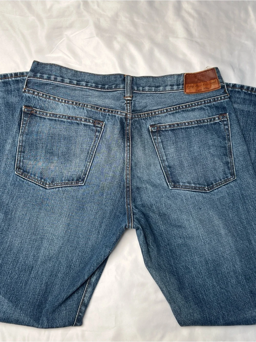 J.Crew 770 Straight Fit Men’s Jeans 33x32 Blue 100% Cotton